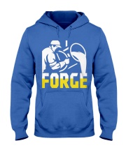 Foundry Worker Pouring Molten Metal Hooded Sweatshirt front