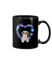 Shih Tzu Heart Green Purple Mug tile