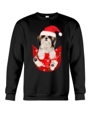 Shih Tzu In Pocket Christmas Crewneck Sweatshirt tile