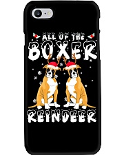 Boxer Reindeer Christmas Phone Case tile