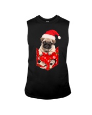 Pug In Pocket Christmas Sleeveless Tee tile
