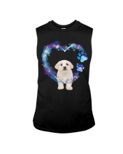 Maltese Heart Green Purple Sleeveless Tee tile