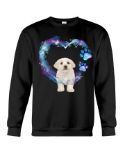 Maltese Heart Green Purple Crewneck Sweatshirt tile