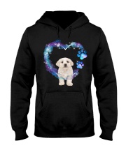 Maltese Heart Green Purple Hooded Sweatshirt tile