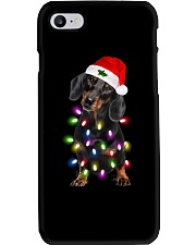 Dachshund Christmas Lights Phone Case tile