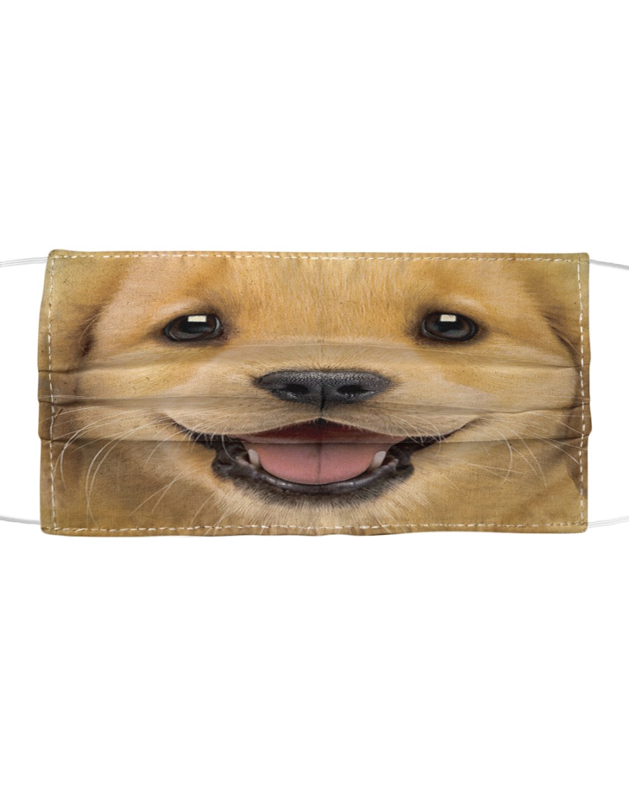 Golden Retriever Puppy Cloth face mask