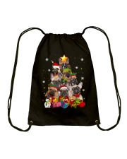 French Bulldog Christmas Drawstring Bag tile