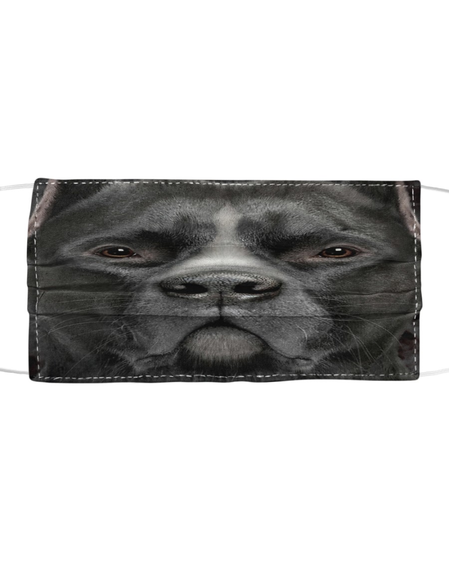 Black Pitbull Cloth face mask