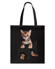 Bengal Cat In Pocket Tote Bag tile
