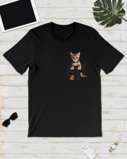 Bengal Cat In Pocket Classic T-Shirt lifestyle-mens-crewneck-front-17