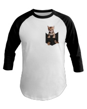 Bengal Cat In Pocket Baseball Tee tile
