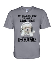 I'm Telling You I'm Not A Maltese V-Neck T-Shirt tile