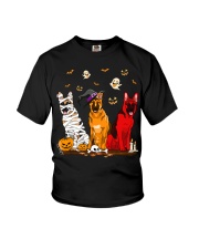 German Shepherd Halloween Youth T-Shirt tile