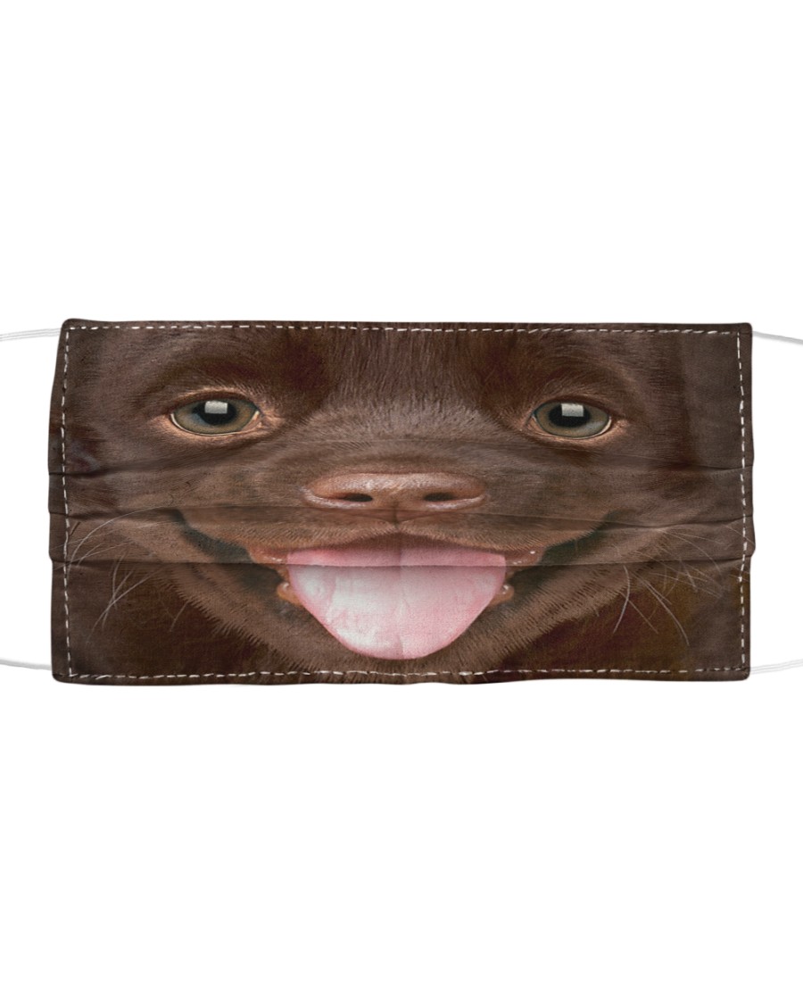 Chocolate Labrador Puppy Cloth face mask