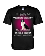 I'm Telling You Im Not A Border Collie V-Neck T-Shirt tile