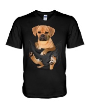 Puggle In Pocket V-Neck T-Shirt tile