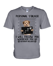 Havanese Personal Stalker V-Neck T-Shirt tile