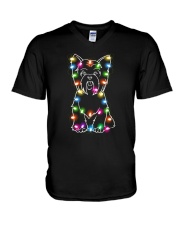 Yorkshire Terrier Christmas V-Neck T-Shirt tile