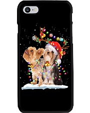 Yorkshire Terrier Light Christmas Phone Case tile