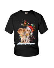 Yorkshire Terrier Light Christmas Youth T-Shirt tile