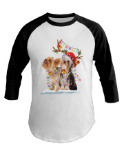 Yorkshire Terrier Light Christmas Baseball Tee tile