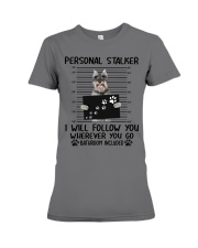 Standard Schnauzer Personal Stalker Premium Fit Ladies Tee tile