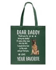 Dear Daddy - Your Favorite - Dog Tote Bag thumbnail