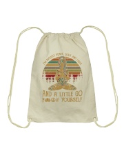 Im mostly peace 2 Drawstring Bag thumbnail