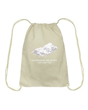 The Mountains Are Calling Drawstring Bag thumbnail