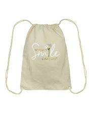 DON'T FORGET TO SMILE EVERYDAY Drawstring Bag thumbnail