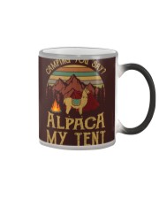 Camping you stay - Alpaca my tent Color Changing Mug thumbnail