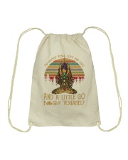 Im mostly peace Drawstring Bag thumbnail