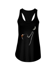 Cat Chasing The Moon Ladies Flowy Tank thumbnail
