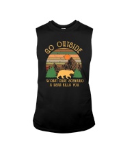 Go ouside - A bear kills you 4 Sleeveless Tee thumbnail