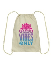 Good vibes only Drawstring Bag thumbnail