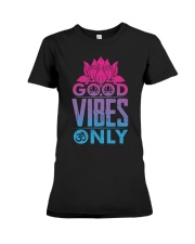 Good vibes only Premium Fit Ladies Tee thumbnail