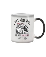Don't mess with auntasaurus Color Changing Mug thumbnail