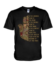 Let no sadness come to this heart V-Neck T-Shirt thumbnail