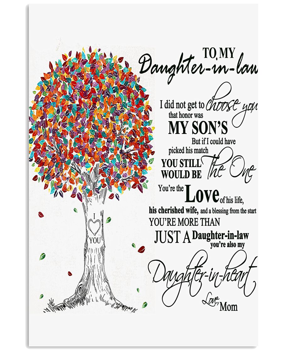TO MY DAUGHTER IN LAW B02 11x17 Poster