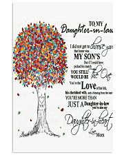 TO MY DAUGHTER IN LAW B02 11x17 Poster front