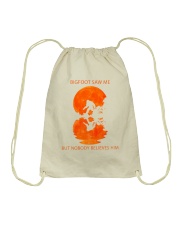 Bigfoot saw me Drawstring Bag thumbnail