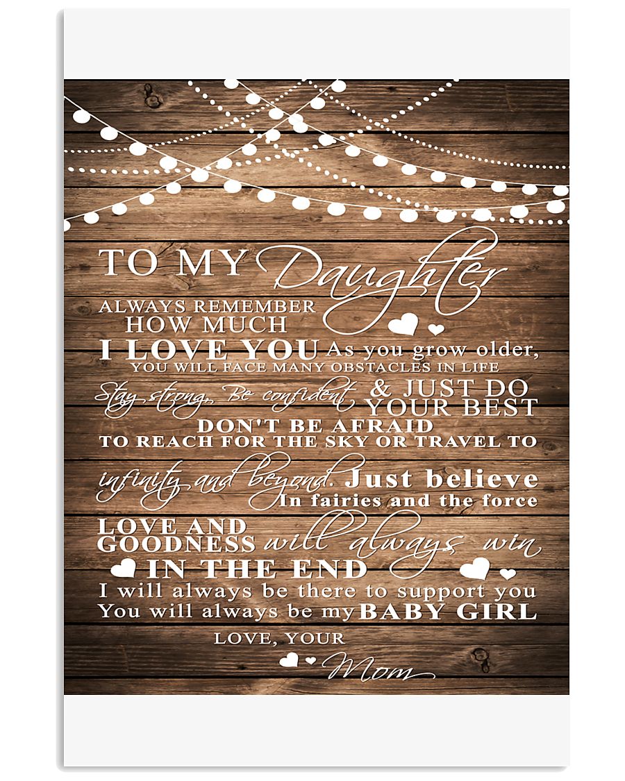 TO MY DAUGHTER B03 11x17 Poster