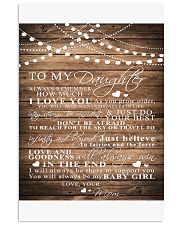 TO MY DAUGHTER B03 11x17 Poster front