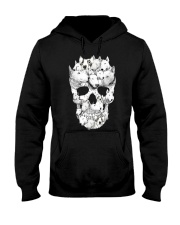Bull Terrier Skull Hooded Sweatshirt thumbnail