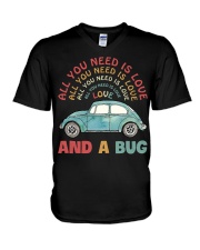 All you need is love and a bug V-Neck T-Shirt thumbnail
