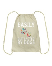 Easily - Dogs - Distracted Drawstring Bag thumbnail