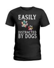 Easily - Dogs - Distracted Ladies T-Shirt thumbnail
