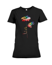 Let It Be Flowers Premium Fit Ladies Tee thumbnail