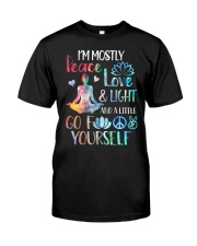 I'm mostly peace love and light Premium Fit Mens Tee thumbnail