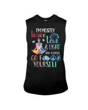 I'm mostly peace love and light Sleeveless Tee thumbnail